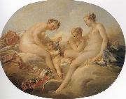 Francois Boucher Cupid and the Graces oil painting reproduction